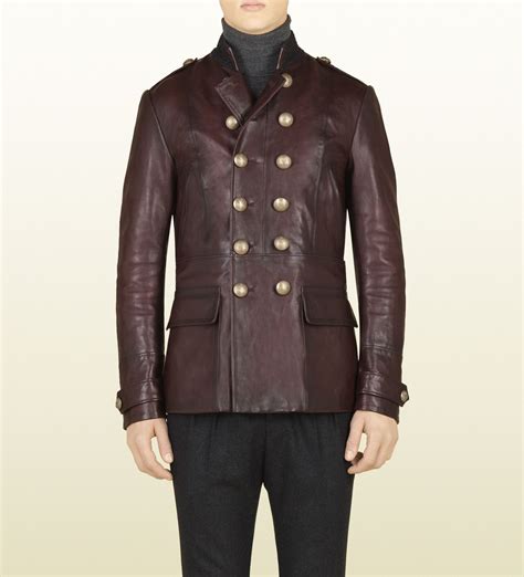 mens pink gucci leather jacket|gucci cashmere jacket.